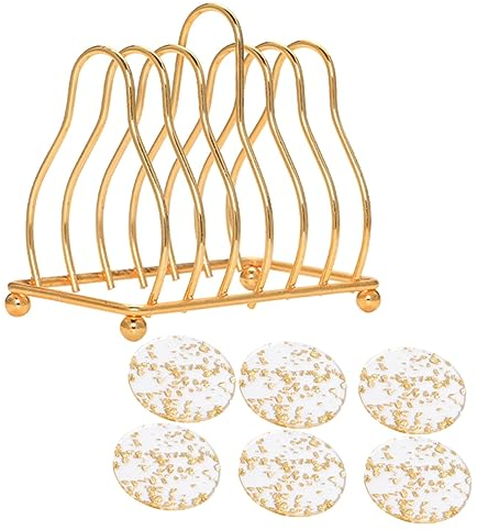 SHOWERORO 1ensemble sous-Verres Acrylique Élégants De Support De Table pour Tasses Et Bouteilles Résistants Chaleur Et Antidérapants