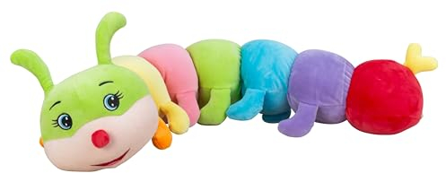 Bunte Kuscheltier Raupe Plüsch 90 cm Plüschtier