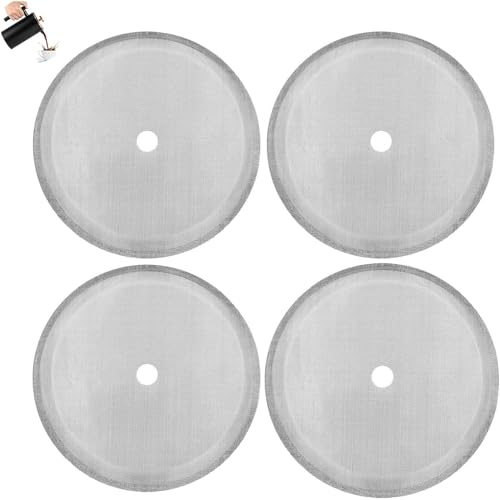 4 Pack 2.75in Cafetiere Mesh Coffee Press Filter Mesh Replacement Stainless Steel Cafetiere French Press Replacement Screen Coffee Filters for 12 OZ/ 350 ml