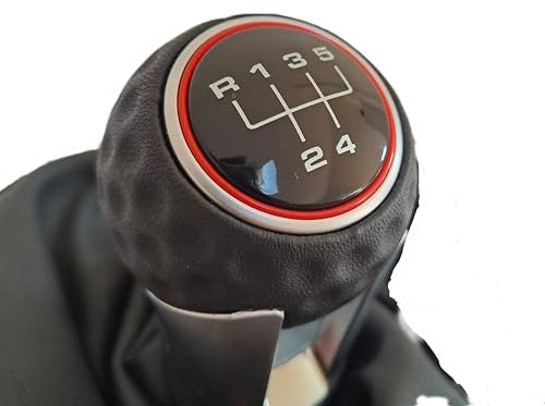 Genérico Palanca de cambios 5 velocidades Pomo de marchas compatible con Golf 5 MK5-6 MK6 2004-2012