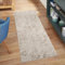 carpet city Teppich Läufer Flur - Beige - 80x300 cm - Klassisch Modern - Vintage-Optik, Meliert, Used-Look - Teppiche Kurzflor Schlafzimmer, Wohnzimmer