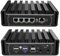 PcZinophyte 4x2.5G LAN Firewall Mini PC X4D J4125 DDR4 Top Version i226-V Lüfterloser Router PC Proxmox VPN Server OPNsense AES-NI