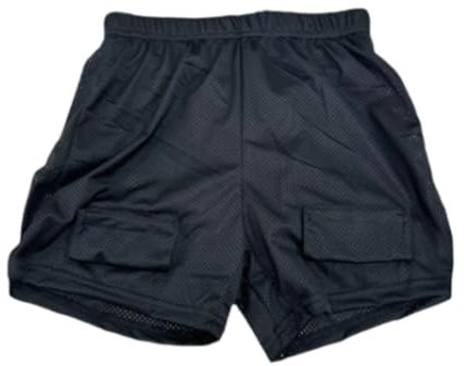 LOVIVER Lockere Hockey-Shorts für Herren, Jockhose, professioneller Halt, bequem, atmungsaktiv, Supporter-Mesh-Shorts für Erwachsene, Fußball, Softball, Keine Schrittschale, M