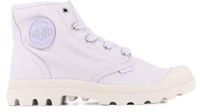 Palladium Pampa Hi Boot für Damen, veganes Segeltuch, Schnürstiefel, Milk Galaxy, 39.5 EU