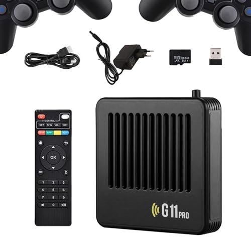 G11 Pro Game Box,Retrowave G11 Pro Game Box,Retrowave G11 Pro 4K + 128GB + 40,000 Retro Games,2025 New Wireless Retro Console,Plug & Play Video Games with 2 Wireless Dual Controllers