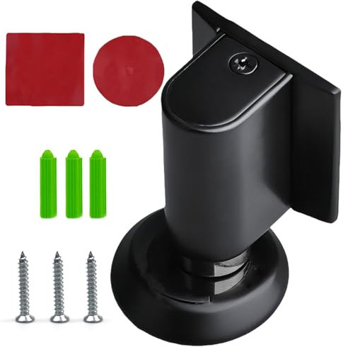 Tope Puerta Magnetico, Tope Puerta Retenedor con Adhesivo y Tornillos, para Piso, Baldosas de Cerámica