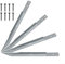 Zilimontt Robuster Bodenanker für Schaukel, Metall-Bodenanker-Set für Schaukeln erforderlich, für Spielplätze, Klettergerüst, 4 Anker, 8 Schrauben