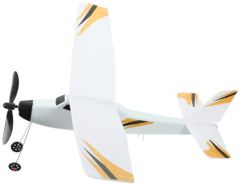 BESPORTBLE Diy Assembly Powered Airplane Model for Boys and Girls Glider Planes Rubber Band Educational Outdoor Toy