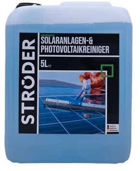 STRÖDER® - Photovoltaik Reiniger I 2 x 5 Liter Solarpanel Reiniger mit hoher Wirksamkeit I inkl. Ausgießer für die perfekte PV Anlage Reinigung