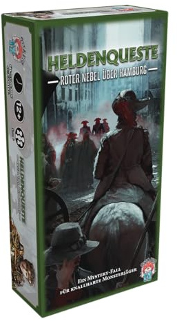 Ottavio, Heldenqueste: Roter Nebel über Hamburg, Kennerspiel, Deutsch | Kooperatives Abenteuer- und Rollenspiel mit Mystery-Thema für 1-6 Spieler, 60-120 Minuten, Gesellschaftsspiel ab 12 Jahren