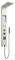 DP Bath Polinesia - Colonne de douche hydromassante en aluminium, blanc