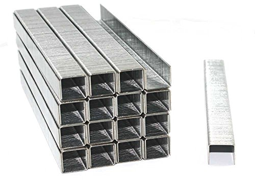 5000 Tackerklammern Typ 53, Länge 12 mm, Breite 11,4 mm, verzinkt, rostfreier Stahl, für Handtacker, Bürozubehör Handwerker Dachdecker