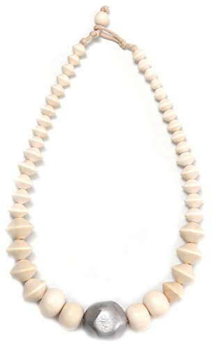 collezione alessandro Kurze Kette Kara mit Holzperlen