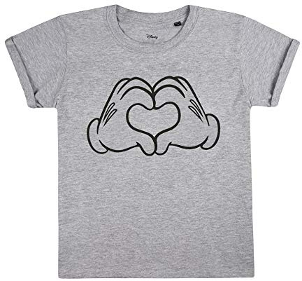 Disney Mädchen Mickey Mouse Love Hands T-Shirt