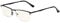 Eyekepper Computerbrille - Blaulichtfilterbrille - UV420-Schutz Metall-Halbrand Damen Herren - Schwarz +0.50