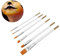 Professional Artist Paint Brush6pcs Face Paint Brushes for Acrylic Painting Oil Art Makeup Cosplay Party Flash Tattoo Body Painting Halloween Makeup Painting Tools