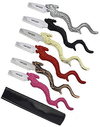 Professionnel Dragon Tinkle Cheveux Coupeur Effiler Raboteuse Peigne Rasoir Lames Tailleur Coupe Beauté Outils ynr - Noir