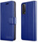 iCatchy Per Huawei P Smart 2021 Custodia a portafoglio in pelle Flip Folio Stand View Cover Compatibile con Huawei P Smart 2021 Custodia (blu)