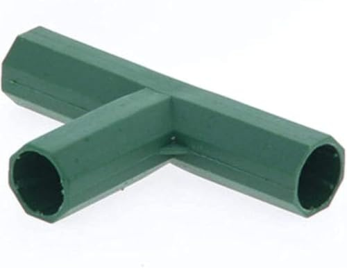 15 Stück Gewächshäuser Steckverbinder Rohrverbinder Verbindungsstücke PVC Rankstäbe Eckverbinder Heavy Duty Gewächshäuser Rahmen Regale (3-Wege T-Stück 16mm)