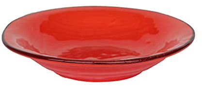 Set 6 Pezzi Piatti Fondo. Ceramica Linea Imperfetti - Colore: Arancione