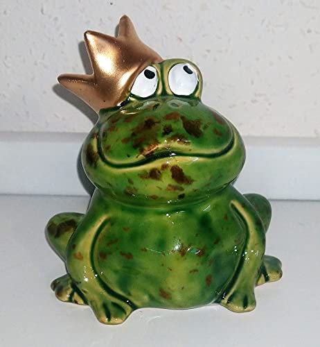 Rofu Froschkönig/Frosch/Froschfigur/Dekoration/Gartendekoration/Deko/Höhe ca. 10 cm Kik/Action