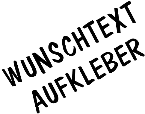 Wunschaufkleber mit Vorschau gestalten - Autoaufkleber nach Wunsch - Buchstaben Text ab 10cm (Länge: 100cm x dazugehöriger Höhe, 070 schwarz)