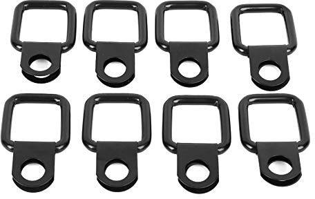 8 Stück Robuste D Ring Spannanker, Cargo Zurrringe Haken Zurring Aufbauring für Anhänger LKW PKW Trucks Vans Boot Seil Ladungssicherung