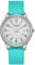 FEMBW Damen-Armbanduhr, Armband aus Silikon, Quarz, modisch, kreative Armbanduhr, für Damen, Mädchen, Teenager, Analog, wasserdicht, 50 m, Grün/weißes Zifferblatt, Gurt
