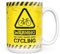 Mug Monster - Warning May Start Talking About Cycling Funny Gift Mug - Ceramic Coffee Mug/Cup, Gift for Men or Women, Extra Large and Giant Mug Available, 15oz White Mug