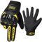 LVNRIDS Gants Moto Gant de Moto Écran Tactile Plein-Doigt Femme et Homme Gants de Sport en Plein Air Gants pour Motocross Vélo Camping Chasse Escalade Jaune XL