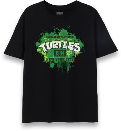 TEENAGE MUTANT NINJA Turtles T-Shirt for Men | Adults TMNT 1984 Comic Books | Leonardo Michelangelo Donatello Raphael Fighting Reptiles