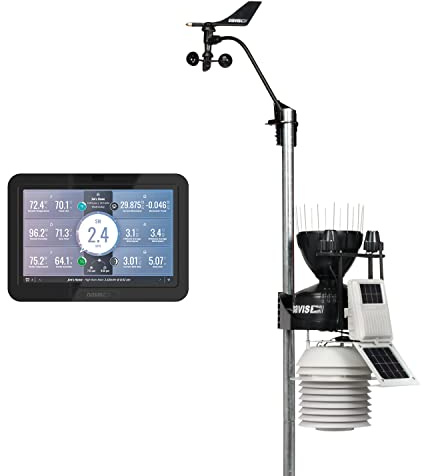Davis Instruments Kabelloser Vantage Pro2 Plus mit 24-Stunden-Ventilator-Saugstrahlungsschutz und WeatherLink-Konsole