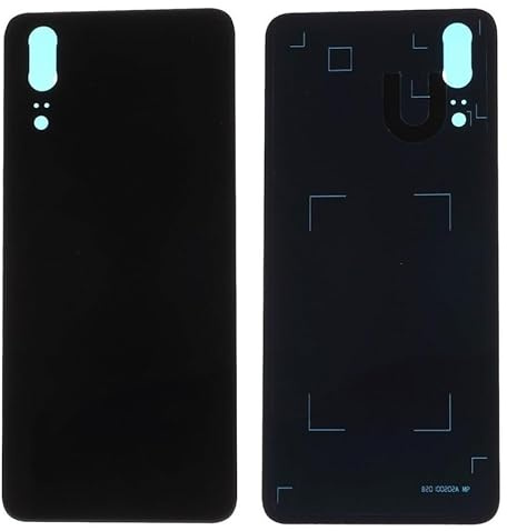 Genérico Akkudeckel kompatibel für Huawei P20 Rückseite Glas Schwarz