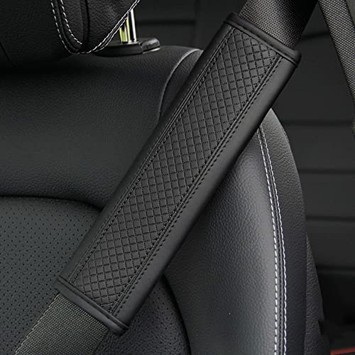 REDOVO Auto Gurtpolster für Mercedes-AMG G55 G63 G65 Sicherheitsgurt Schulterpolster Bequem Geschmeidig Innenausstattung Styling Zubehör,Black Style