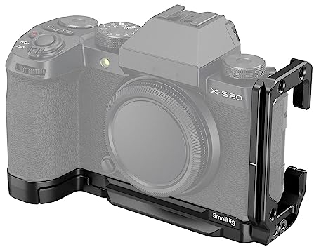 SMALLRIG L-Bracket für FUJIFILM X-S20 Kamera, L-Halterung Montageplatte, Bodenplatte und Seitenplatte für Arca-Swiss-Typ, für Schnellen Wechsel Zwischen Horizontaler und Vertikaler Aufnahme – 4231