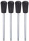 sourcing map 4Stk Klemmen Handgriffe M8 Gewinde 180mm (7) Länge Chrom Beschichtete Drehbare Kurbel Handgriff Griffe Handwheel Schraube Stiel für Drehmaschine