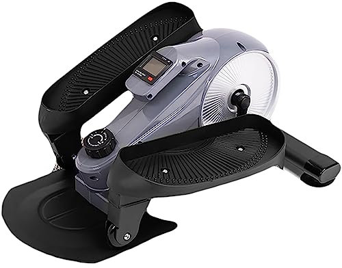 NGARY Fußpedal-Trainingsgerät, Ellipsentrainer Unter Dem Schreibtisch Mit Display-Monitor Und Rutschfestem Pedal, 8 Einstellbare Widerstände Und Geräuschloser Betrieb, Für Senioren Und Erwachsene