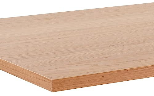 Ergotopia Tischplatte 180 cm robuste Schreibtischplatte Eiche Furnier ideal für höhenverstellbare Schreibtische - Holzplatte gefertigt in Deutschland - 25 mm Bürotischplatte
