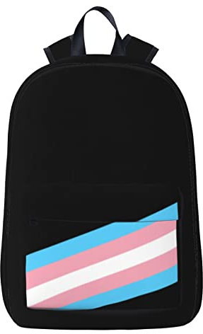 FJAUOQ Trans Rainbow Pride Rucksack, große Kapazität, Reiserucksack, Laptop-Rucksack, wasserabweisender Rucksack für Damen und Herren, P32, One size