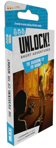 Space Cowboys | Unlock! Short 2 - The Awakening of the Mummy | Card Game | Ages 10+ | 1-6 Players | 30 Minutes Playing Time