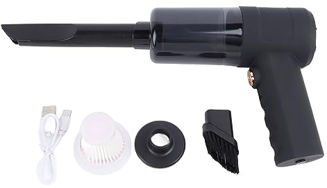 Fockety Aspirador y Plumero eléctrico de Aire comprimido, Mini Aspirador de Mano inalámbrico y Plumero de Aire, Limpiador de Teclado portátil Recargable con soplador de Aire para Ordenador