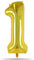 40 Inch Gold Iridescent Number 1 Balloon, Large Mylar Foil Helium Number Balloons 1 Glitter Gold, Giant Happy 1st Birthday Party Decorations for Boy Girl Anniversary Party Supplies