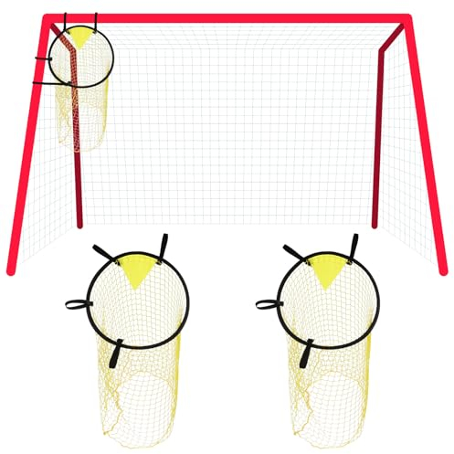 2 pcs Football Goal Top Bins Targets Soccer Training Practice Net Accuracy Football Goal Net Soccer Training Equipment