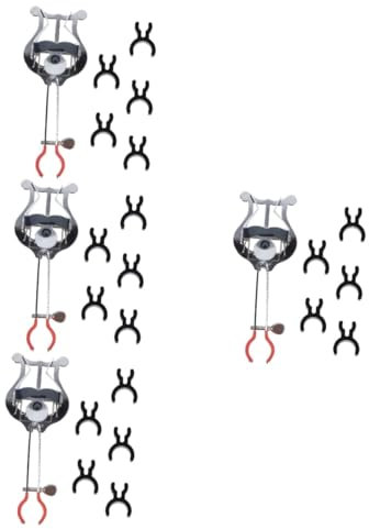 Abaodam 4sätze Trompeten-lyra Notenhaltern Und Notenständer Für Marschmusik Leichtes Und Tragbares Zubehör Für Blasinstrumente Zum Halten Von Notenblättern Ohne Verrutschen