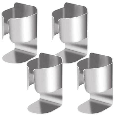 YOYEAH 4er Pack Zahnbürstenhalter Edelstahl - Elektrischer Zahnbürstenhalter Wandhalterung ohne Bohren - Halter für Elektrische Zahnbürsten und Zahnpasta