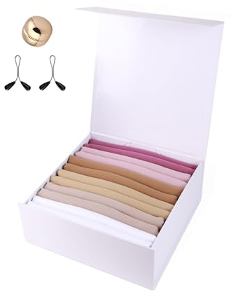 Lamis Hijab Box Geschenkbox 6 Hijabs Medinenseide mit Personalisierung für muslimische Frauen verschleiert + 3 Hijab-Clips gratis Geschenkbox Aid Moubarek BOX019
