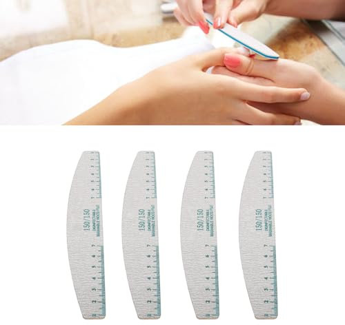 50 Limas de Uñas, Juego de Limas de Uñas de Grano 150/150, Pulidor Reutilizable Lavable, Kit de Manicura Profesional para Uñas, Pasatiempos y Manualidades