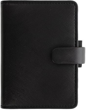 FILOFAX Saffiano Mini Organiser Black 2025