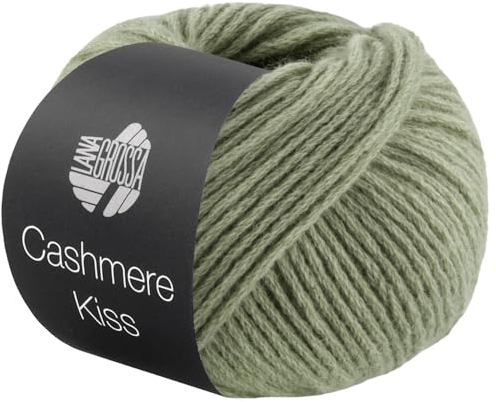 LANA GROSSA Cashmere Kiss | Edle Merino-Kaschmir-Mischung | Handstrickgarn aus 70% Schurwolle (Merino superfein) & 30% Kaschmir | 25g Wolle zum Stricken & Häkeln | 70m Garn FB 114