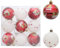 PLUSHCEWT 9 STK. Weihnachtskugeln Weihnachts Baum Dekoration Rot und Weiß Bruchsichere Kugel Weihnachts Baum Ornamente Glitzer Kugeln für Weihnachten Party Hochzeit Feiertag Dekor
